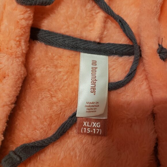 NO boundaries bright fuzzy fleece zip up hoodie - Picture 5 of 9